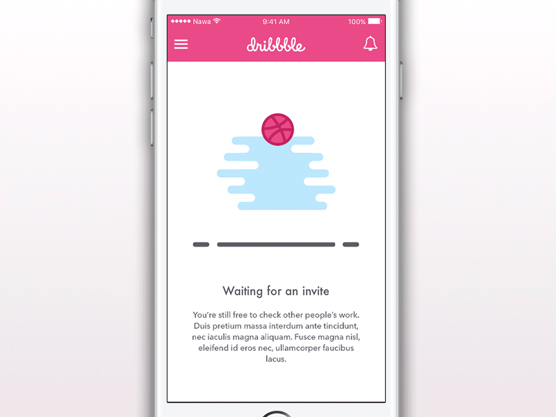 Dribbble App Animation