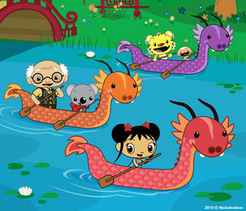 Ni Hao, Kai-lan Dragonboat Festival animation art animation character designer chinese art cute illustrations dragon boats illustrator lanterns martin hsu ni hao kailan nick jr nickelodeon vector art