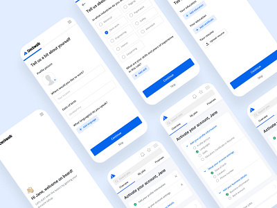 Onboarding Flow for a Recruiting Platform