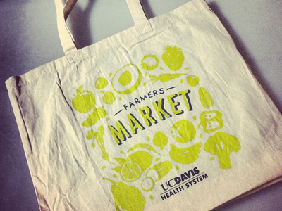 Farmers Market Tote Bag By Hans Bennewitz Dribbble Farmers Market Tote Bag Hand Drawn 2 Color Vegetables Fruit Branding