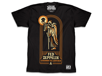 Johnny Cupcakes — Fed Zeppelin design illustration johnny cupcakes music t-shirt t-shirts