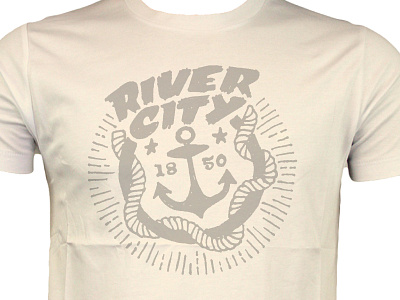 Anchor River City shirt idea anchor design hand drawn nautical rough t shirt