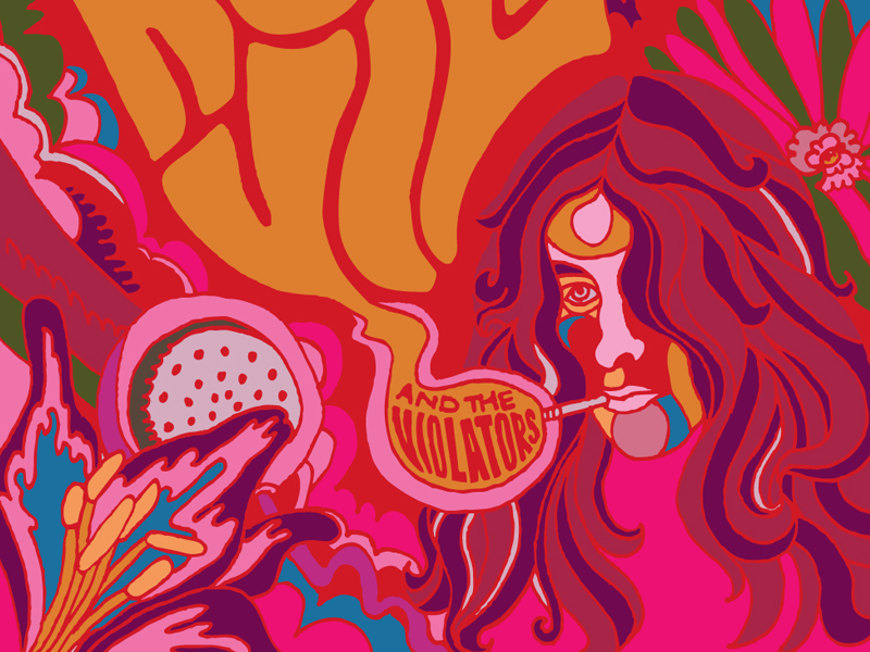 Kurt Vile TBD fest poster by Hans Bennewitz on Dribbble