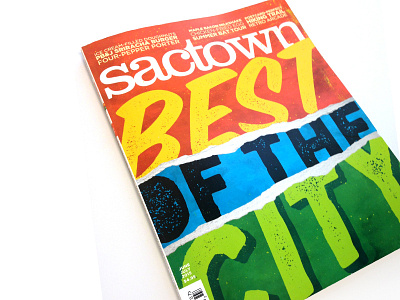 Sactown Cover design cover design magazine typography