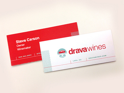 Drava Wine logo & business card