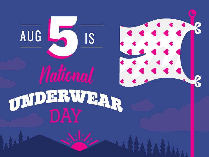 Happy National Underwear Day, Holidays Month of August , Empty