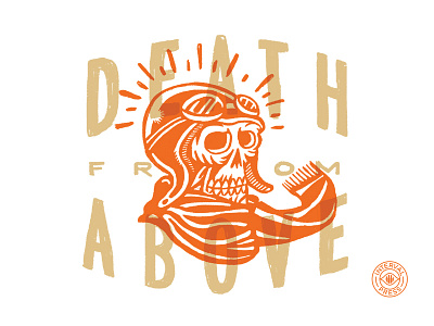 Death from Above illustration design illustration overlay screenprint skull typography