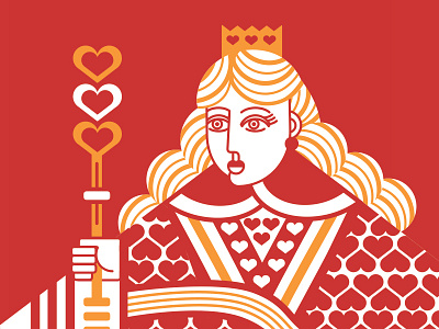 Queen of Hearts Illustration