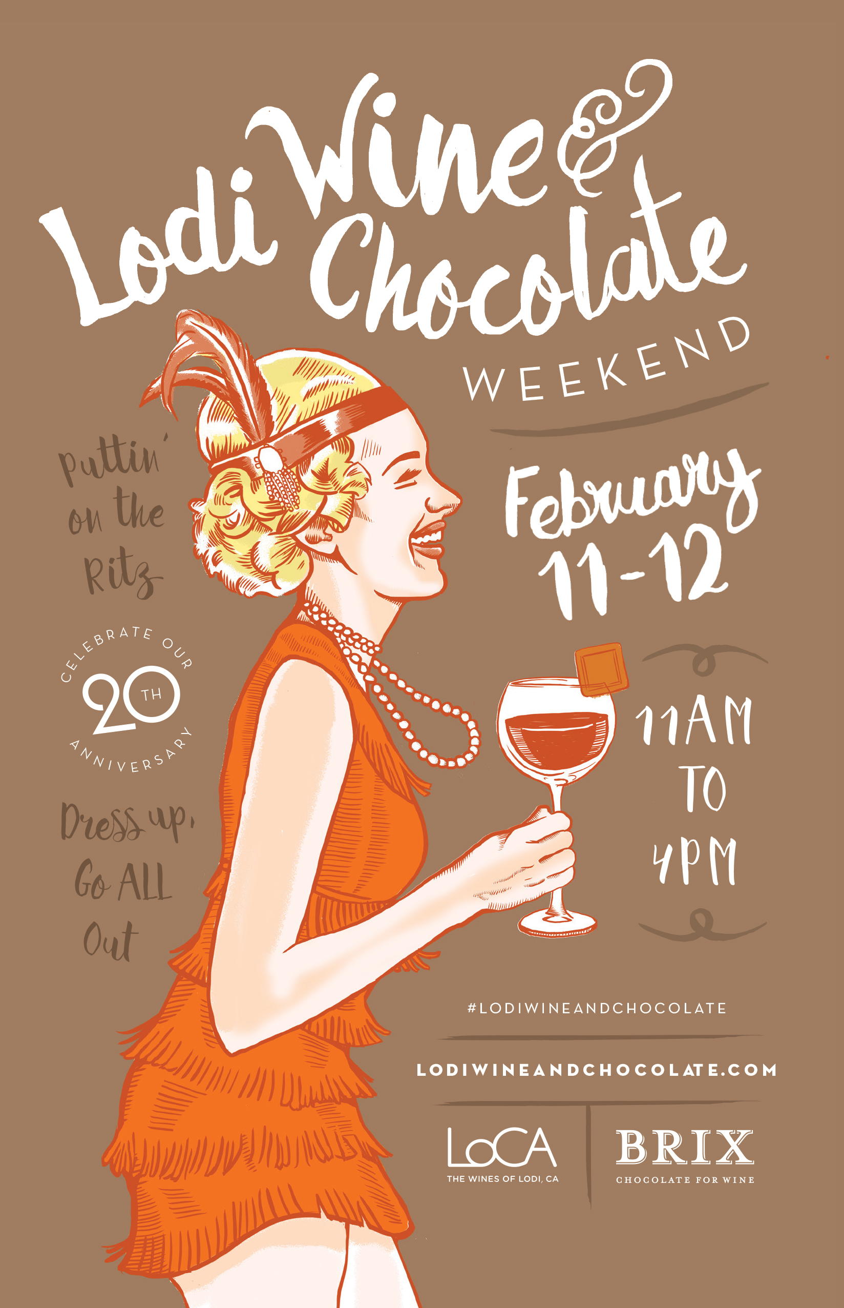 Lodi Wine and Chocolate poster by Hans Bennewitz on Dribbble