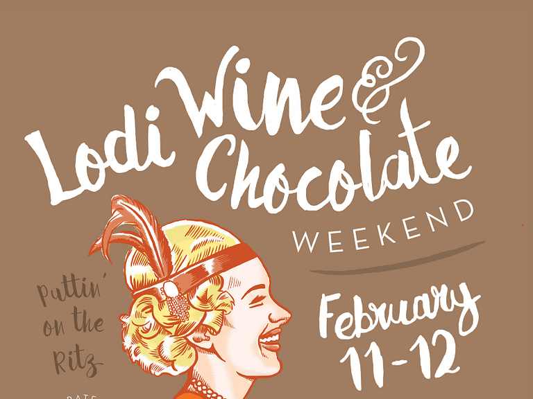 Lodi Wine and Chocolate poster by Hans Bennewitz on Dribbble