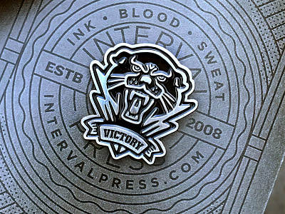 Victory Panther enamel pin