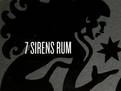 7 Sirens business card 7 7 sirens rum business card logo rum siren spot varnish varnish