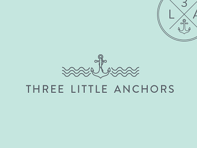 Three Little Anchors Branding art direction branding identity logo design nautical