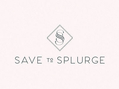Save to Splurge art direction branding feminine identity logo design