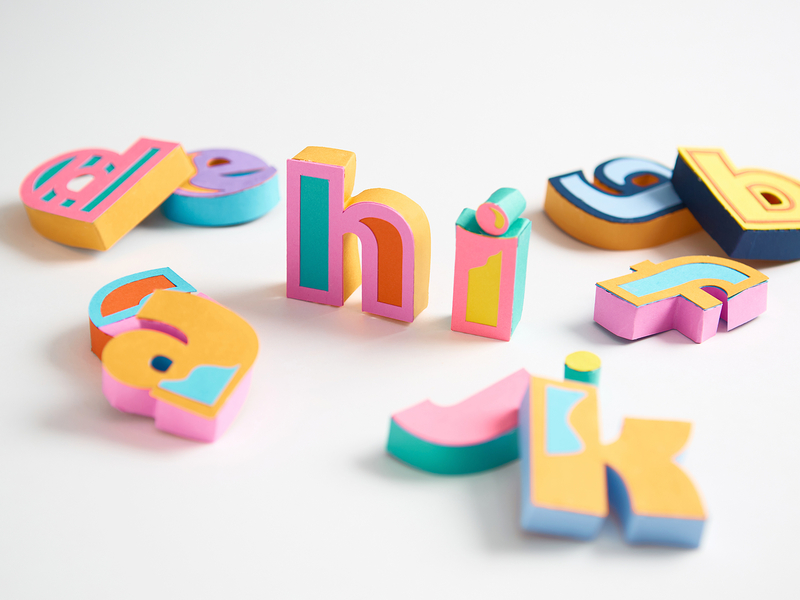 Late to the 36 days of type party - per usual 36daysoftype handmade paper papercraft