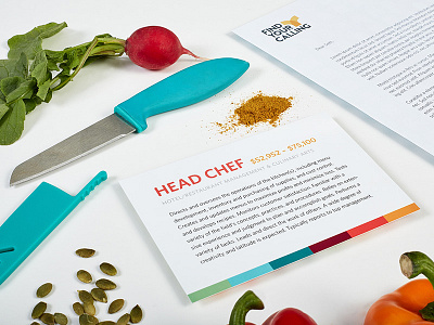 FYC Collateral - Chef Edition brand branding chef collateral focus lab letterhead logo notecard photography spices