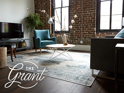 The Grant: Custom Photography brand focus lab hotel lodging logomark photography suites