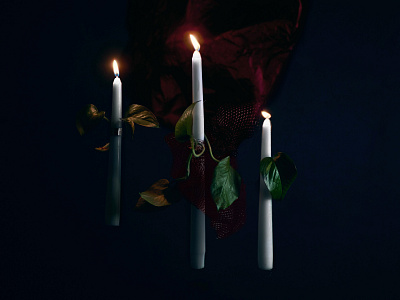 Stilltober - Tranquil candle concept eerie floating halloween photography spooky