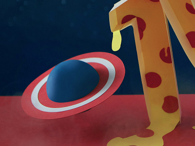 Out of this world detail 1 not a render paper paper craft paper illustration pizza planet saturn space