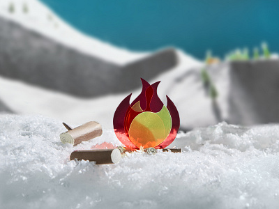 Epic Fire campfire epicurrence mountain snow winter