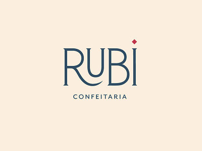 Logo for Rubi art nouveau branding coffee shop identity logo retro sophisticated vector