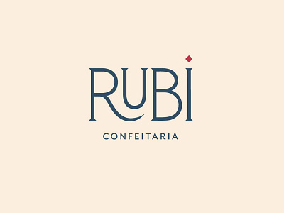 Logo for Rubi art nouveau branding coffee shop identity logo retro sophisticated vector