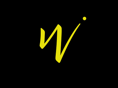 Logo for Wagalume branding brush highlighter identity letter lettering logo neon pen vector w