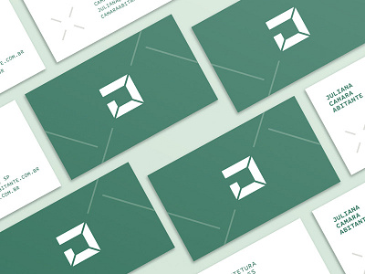 Juliana Abitante, architect - Business card architecture brand business card identity logo