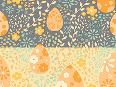 Spring Pattern colorful colors easter flowers illustration illustrator pattern pattern play skillshare spring surface pattern