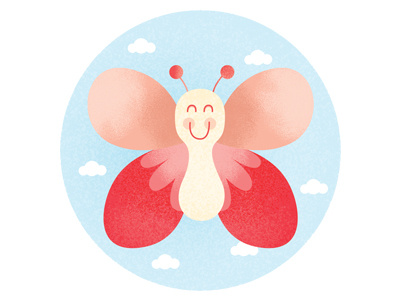 Mother's Day Butterfly butterfly character design doodle illustration illustrator mothers day summer textures