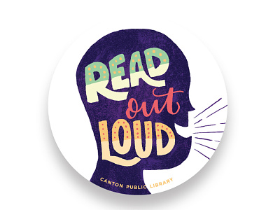 Read Out Loud book nerd book worm books hand lettering illustration lettering library reading