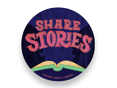 Share Stories book nerd book worm books hand lettering illustration lettering library reading stories