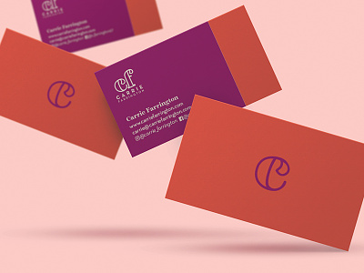 Business Card Design for Carrie Farrington branding business card identity inspo layout life coach logo logotype