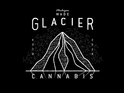 Glacier Cannabis Branding branding cannabis glacier icon identity logo logo mark michigan weed