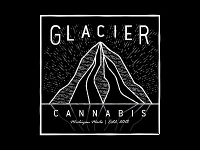 Glacier Cannabis - Alternative Mark branding cannabis identity logo michigan secondary logo weed