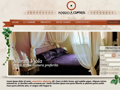 Poggio website layout