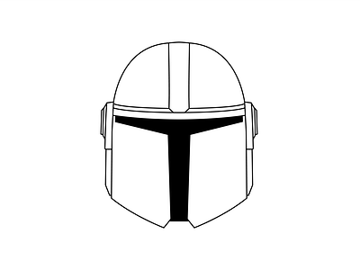 Mandalorian Helmet by Kara Siegert on Dribbble