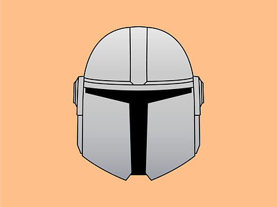 Mandalorian Helmet design graphic illustration star wars vector