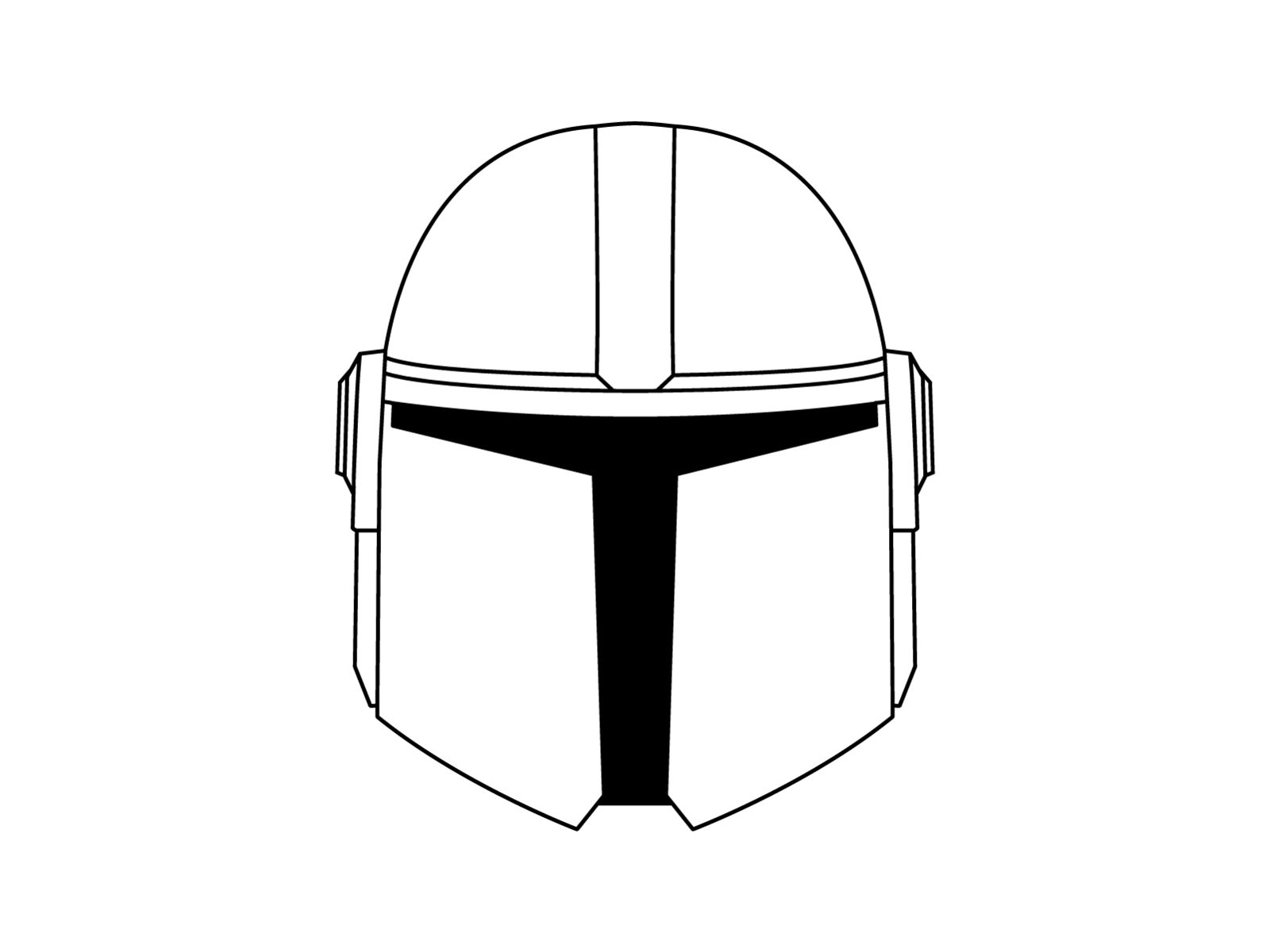 Mandalorian Helmet by Kara Siegert on Dribbble