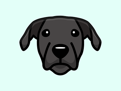 Dog head illustration