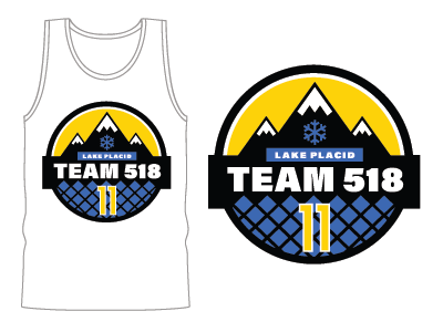 Team 518 - Lake Placid Lax (Alternative Logo) branding design graphic graphic design illustration illustrator jerseys lacrosse logo sports team uniforms vector