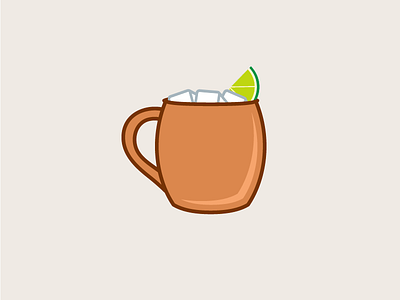 Moscow Mule drinkware graphic icon illustration vector