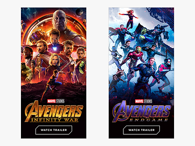 Avengers Banner Ads advertisement advertising avengers banner ad banners design digital ad display graphic graphic design marvel