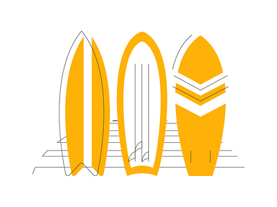 Ridin' on my surfboard beach holiday icon icons illustration illustrator summer surf surfboard surfboard icons surfboards