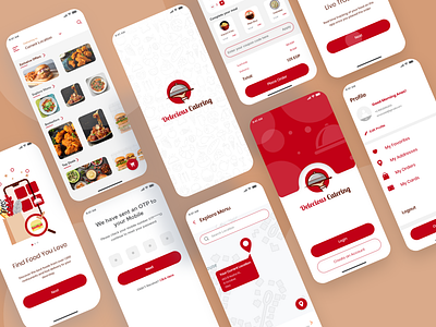 Restaurant Mobile App UI/UX app art directing food graphic design mobile app product design restaurant ui uiux ux