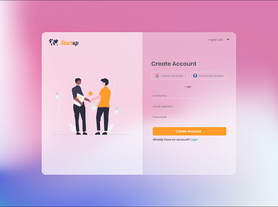 Days of UI Design 001/100 - Sign Up page adobe adobe xd art artist figma sign up signup sketch ui user experience user interface ux