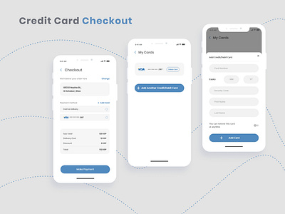 Days of UI Design 002/100 - Credit Card Checkout