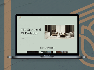 Days of UI Design 004/100 - Interior Design website page