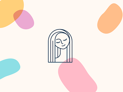 Cummari logo brand identity colorful design emblem feminine icon logo woman