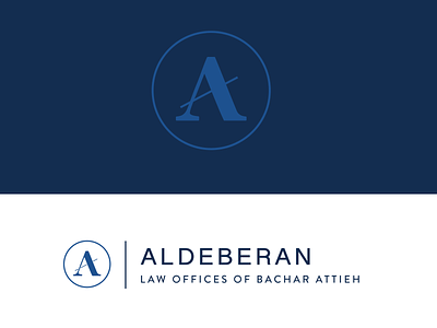 Aldebaran – Law firm identity brand identity emblem law firm lettermark logo design typography